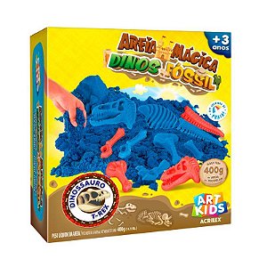 Kit Areia Mágica Acrilex T-Rex 400g