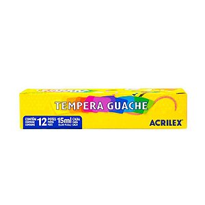 Tempera Guache Acrilex 12 Cores 15ml