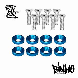 Arruelas de acabamento Billet Slim M6 ou M8