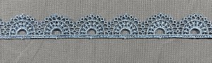 GP056 - 2cm x 10m | Renda Guipure 100% Poliéster azul bebê