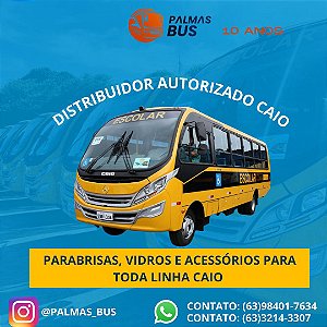Para-brisas, vidros e acessórios para ônibus escolar em geral