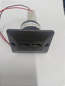 Tomada USB 12/24v duplo