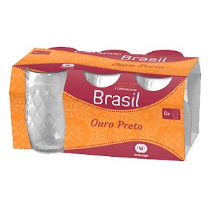 Conjunto de Copos Ouro Preto 6 Peças - Wheaton