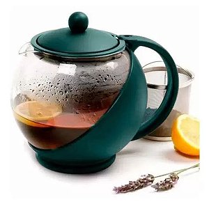 Chaleira Cafeteira Bule Vidro Café Chá Infusor 1,250 litros