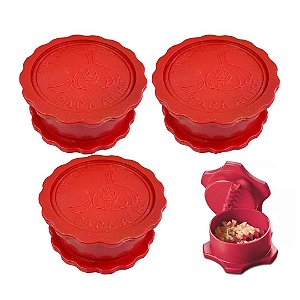 Triturador Amassador de Alho Plástico Cores 8cm Kit C/50
