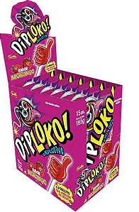 Pirulito Dip Loko Explosive Sabor Morango