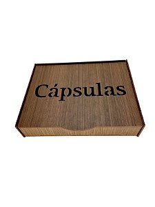 Porta Cápsulas De Café Decoração P/12 Cápsulas MDF