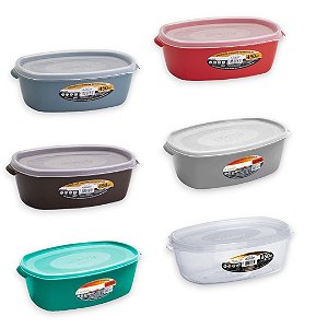 Pote Retângular C/ Tampa Plasmont 450 ML