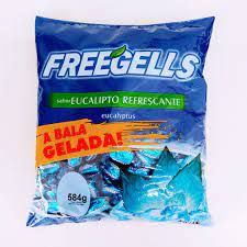 Bala Freegells Eucalipto Pacote 584g
