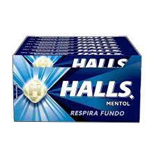 Drops Halls Mentol Azul caixa c/21un