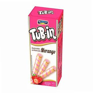 Tub-in Biscoito de Wefer Morango 48g