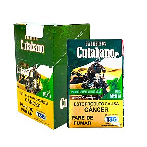 Palheiros Cuiabano Sabor Menta Com 10 Unidades