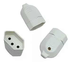 Kit 100 Plugue Fêmea 2p+t 10a 250v Atacado