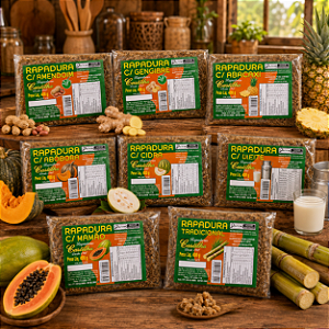 Rapadura Natural Sabores 400g Castilho Deliciosa