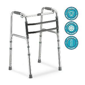 Andador Ortopédico Premium 3 em 1 (Fixo, Móvel e Articulado) - D10 DELLAMED