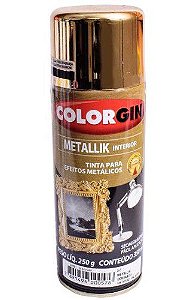 Tinta Spray Metallik Dourado