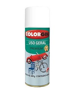 Tinta Spray Premium Branco Ints. Fosco Colorgin