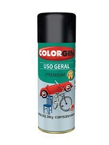Tinta Spray Premium Preto Fosco Colorgin