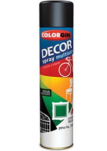 Tinta Spray Decor Preto Fosco Colorgin