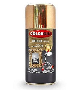 Tinta Spray Metallik Dourado Nm