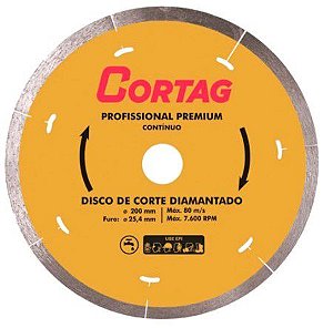 Disco De Corte Diamantado Profissional Premium 200 Mm 61340