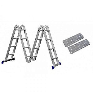 Escada Alumínio Articulada Multifuncional 4X4 - 4,71 M C/ Plataforma