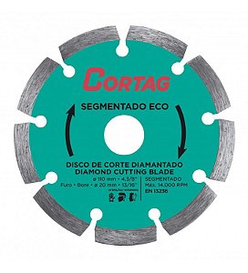 DISCO DIAMANTADO 4' SEGMENTADO ECO F.20 CORTAG