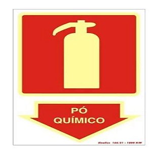 Placa Incendio   20X30Cm 250Br Extintor Po Quimico