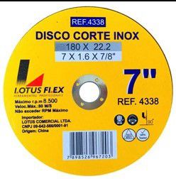 Disco corte inox  7' flex 4338 lotus