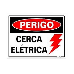 Placa  15X20Cm 220Bd Perigo Cerca Eletrica