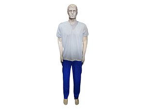 Camiseta poliester curta gg azul