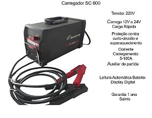 Carregador Bateria  100A Sc600 220V