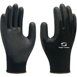 Luva Helanca Palma Pu Preta      G 12Par Danny