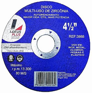 Disco Corte Multi 4.1/2' 3868 Lotus