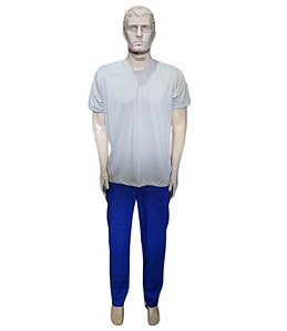 Camiseta Poliester Longa P Azul