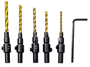 Jogo De Broca Escariadora Para Madeira Com 6 Peças - Modelo 2805