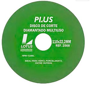 Disco diamantado 4' vidro 1,0mm 2568