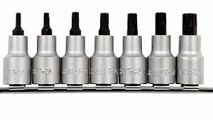 Chave Torx Jogo Soquete 1/2" Macho 7 Peças - Modelo 6345