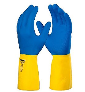 Ca 5774  Luva Neoprene Bicolor Tam 8 M Da-244