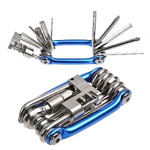 Canivete Ferramentas Ciclista 12 Funções Chave Corrente Espátula Reparos Bici