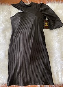 vestido canelado