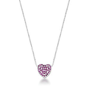 Colar Rosa dos Amores Cravejado Prata 925