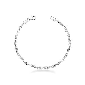 Pulseira Pipoca Trançada Prata 925