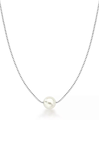Colar Pérola Prata 925