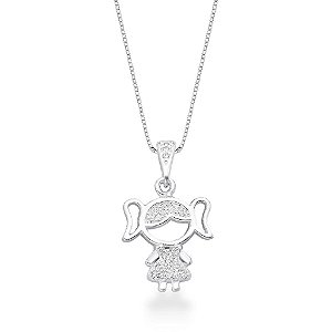 Colar Minha Menina de Luz Prata 925