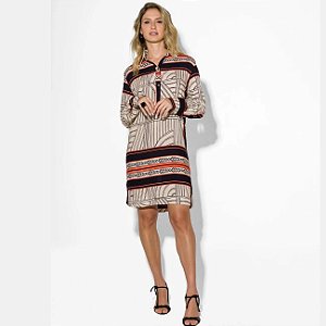 Vestido Manga Longa com Botões - DE CHELLES 00238