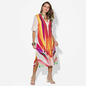 Chemise Midi com Fechamento em Botões - DE CHELLES 00365