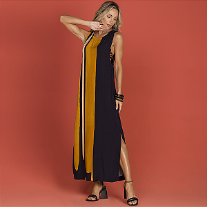 Vestido Longo com Zíper - DE CHELLES 00603
