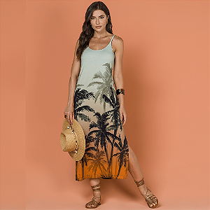 Vestido Alongado com Fendas - DE CHELLES 00728