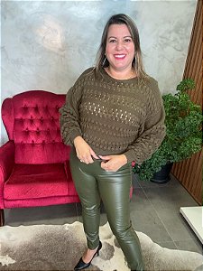 Calça em Couro Fake - GATOS & ATOS 09812